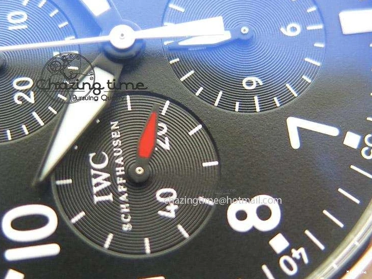 MIROTIME 0215 Soft Pilot Chrono 3777 43mm ZF 1:1 Best Edition Black Dial On Black Leather Strap A 7360